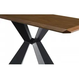 Консоль Q-Home V1712A, 140x40 см, орех (WK-07)/черный (PC-02)