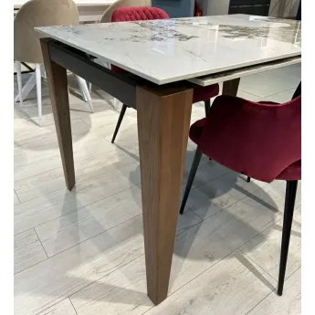 Стол обеденный Q-Home Виго, 140/180 см, керамика, раздвижной, DT9307CW-140/180