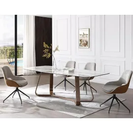 Стол обеденный Q-Home Дарем, 240 см, керамика на стекле, раздвижной, DT-DT2336-240