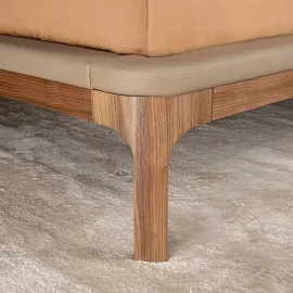 Кровать MOD Interiors Ronda, 180х200, орех F, экокожа 63, MDI.BD.RD.122