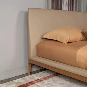 Кровать MOD Interiors Ronda, 180х200, орех F, экокожа 63, MDI.BD.RD.122