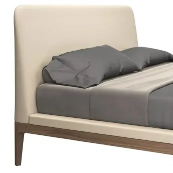 Кровать MOD Interiors Ronda, 160х200, орех F, экокожа 63, MDI.BD.RD.121