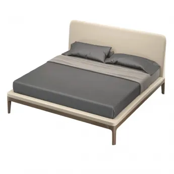 Кровать MOD Interiors Ronda, 160х200, орех F, экокожа 63, MDI.BD.RD.121