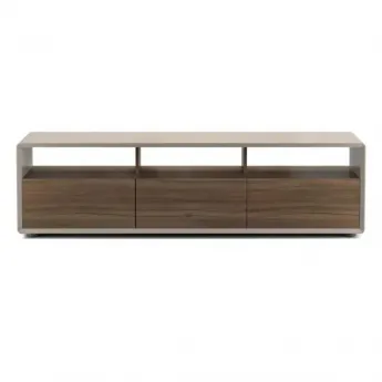 Тумба ТВ MOD Interiors Olimar, 3 ящика, орех F, бежевый матовый лак, MDI.TV.OLM.10