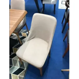 Стул Q-Home Y1711А, ткань бежевая, орех, Y1711A-BEEIGE