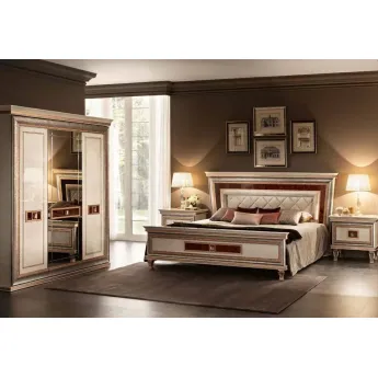 Кровать 180х200 Arredo Classic Dolce Vita, King Size, мягкое изголовье, 251