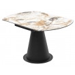 Стол обеденный Q-Home Teramo, 135 см, раздвижной, керамика глянцевая Gloss Grand Jade Solid Ceramic / каркас чёрный, QH614M05356 - Фото 2