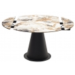 Стол обеденный Q-Home Teramo, 135 см, раздвижной, керамика глянцевая Gloss Grand Jade Solid Ceramic / каркас чёрный, QH614M05356 - Фото 6