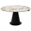 Стол обеденный Q-Home Teramo, 135 см, раздвижной, керамика глянцевая Gloss Grand Jade Solid Ceramic / каркас чёрный, QH614M05356 - Фото 5