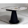 Стол обеденный Q-Home Teramo, 135 см, раздвижной, керамика глянцевая Gloss Grand Jade Solid Ceramic / каркас чёрный, QH614M05356 - Фото 11