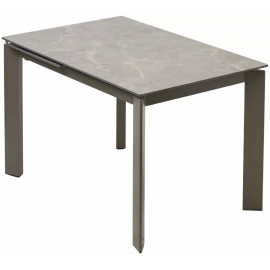 Стол обеденный Q-Home Corner, 120/170 см, раздвижной, матовая керамика Latte Stone Ceramic / taupe (тёмно-бежевый), QH614M05547