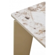 Стол обеденный Q-Home Corner, 120 см, раздвижной, керамика глянцевая Luxury Pandora Ceramic / каркас шампань, QH614M05880 - Фото 11