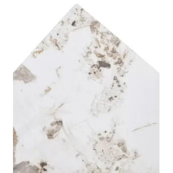 Стол обеденный Q-Home Corner, 120 см, раздвижной, керамика глянцевая Luxury Pandora Ceramic / каркас шампань, QH614M05880