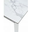 Стол обеденный Q-Home Corner, 120/170 см, раздвижной, керамика глянцевая Statuario Ceramic/Glass / каркас белый - Фото 6