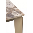 Стол обеденный Q-Home Corner, 120/170 см, раздвижной, керамика Gloss Luxury Pandora Solid Ceramic / каркас taupe, QH614M05846 - Фото 9