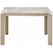 Стол обеденный Q-Home Corner, 120/170 см, раздвижной, керамика Gloss Luxury Pandora Solid Ceramic / каркас taupe, QH614M05846 - Фото 5