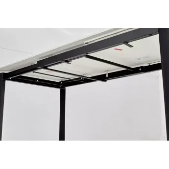 Стол обеденный Q-Home Corner, 120/170 см, раздвижной, Белый мрамор матовая керамика матовая White Marble Solid Ceramic / каркас 