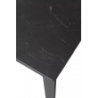 Стол обеденный Q-Home Corner, 120/170 см, раздвижной, керамика матовая Black Marble Solid Ceramic / каркас чёрный, QH614M03982 - Фото 10