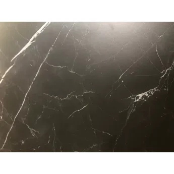 Стол обеденный Q-Home Corner, 120/170 см, раздвижной, керамика матовая Black Marble Solid Ceramic / каркас чёрный, QH614M03982