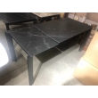 Стол обеденный Q-Home Corner, 120/170 см, раздвижной, керамика матовая Black Marble Solid Ceramic / каркас чёрный, QH614M03982 - Фото 4