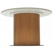 Стол обеденный Q-Home Mesa, D120 см, фиксированный, мрамор матовая керамика / Каркас OAK, QH630M05517 - Фото 2