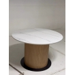 Стол обеденный Q-Home Mesa, D120 см, фиксированный, мрамор матовая керамика / Каркас OAK, QH630M05517 - Фото 4