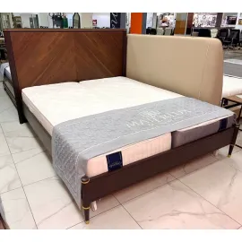 Кровать Classico Italiano Венеция, 140х200, моккачино/орех, Т-140/MO/NA