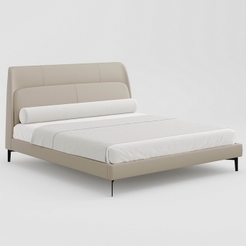 Кровать мягкая Artfabric Petra T04 180х200, Бежевая кожа, AF-01512