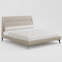 Кровать мягкая Artfabric Petra T04 180х200, Бежевая кожа, AF-01512