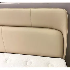Кровать мягкая Artfabric Petra T04 180х200, Бежевая кожа, AF-01512