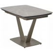 Стол обеденный Q-Home Alatri, 120/150/180 см, раздвижной, матовая керамика Latte Stone Solid / каркас Тауп, QH614M05549 - Фото 1
