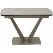 Стол обеденный Q-Home Alatri, 120/150/180 см, раздвижной, матовая керамика Latte Stone Solid / каркас Тауп, QH614M05549 - Фото 6