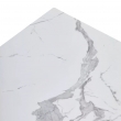 Стол обеденный Q-Home Estebio, 160/240 см, раздвижной, глянцевая керамика Statuario White / каркас серый металлик, QH614M05574 - Фото 3