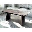Стол обеденный Q-Home Valdemar, 180/260 см, раздвижной, мрамор матовая керамика / каркас темно-серый, QH626М05800 - Фото 4