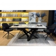 Стол обеденный Q-Home Vicenza, 180/260 см, раскладной, глянцевая керамика Bulgari White / каркас черный, QH614M05561 - Фото 5