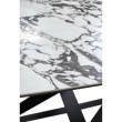 Стол обеденный Q-Home Vicenza, 180/260 см, раскладной, глянцевая керамика Bulgari White / каркас черный, QH614M05561 - Фото 13