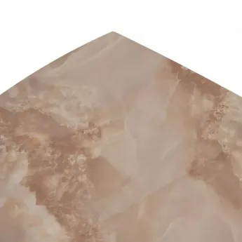 Стол обеденный Q-Home Balde, 140/200 см, раздвижной, глянцевая керамика Amber Jade Solid / каркас черный, QH614M05565