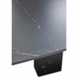 Стол обеденный Q-Home Balde, 140/200 см, раздвижной, матовая керамика Black Marble Solid / каркас черный, QH614M05568 - Фото 9