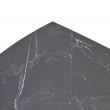 Стол обеденный Q-Home Balde, 140/200 см, раздвижной, матовая керамика Black Marble Solid / каркас черный, QH614M05568 - Фото 8