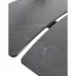 Стол обеденный Q-Home Balde, 140/200 см, раздвижной, матовая керамика Black Marble Solid / каркас черный, QH614M05568 - Фото 3