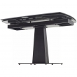 Стол обеденный Q-Home Balde, 140/200 см, раздвижной, матовая керамика Black Marble Solid / каркас черный, QH614M05568 - Фото 11