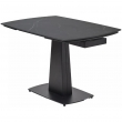 Стол обеденный Q-Home Balde, 120/180 см, раздвижной, матовая керамика Black Marble Solid / каркас черный, QH614M05564 - Фото 10