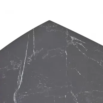 Стол обеденный Q-Home Balde, 120/180 см, раздвижной, матовая керамика Black Marble Solid / каркас черный, QH614M05564