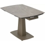 Стол обеденный Q-Home Balde, 120/180 см, раздвижной, матовая керамика Latte Stone Solid / каркас Taupe, QH614M05562