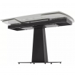 Стол обеденный Q-Home Balde, 120/180 см, раздвижной, белый мрамор матовая керамика Solid / каркас черный, QH614M05563 - Фото 11