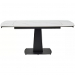 Стол обеденный Q-Home Balde, 120/180 см, раздвижной, белый мрамор матовая керамика Solid / каркас черный, QH614M05563 - Фото 7