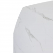 Стол обеденный Q-Home Balde, 120/180 см, раздвижной, белый мрамор матовая керамика Solid / каркас черный, QH614M05563 - Фото 9