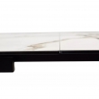 Стол обеденный Q-Home Ivar, 180/260 см, раскладной, мрамор матовая керамика Marbles KL-188 / каркас черный, QH626M04353 - Фото 11