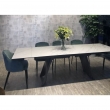 Стол обеденный Q-Home Ivar, 180/260 см, раскладной, белый мрамор матовая керамика / каркас темно-серый, QHROCAVA9649GNKL99 - Фото 5