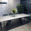 Стол обеденный Q-Home Ivar, 180/260 см, раскладной, белый мрамор матовая керамика / каркас темно-серый, QHROCAVA9649GNKL99 - Фото 3
